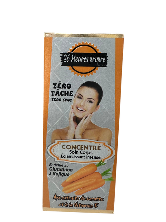 ZERO-TACHE-36-HEURES-PROPER- LOTION & SERUM WITH CARROT EXTRACTS + VIT E