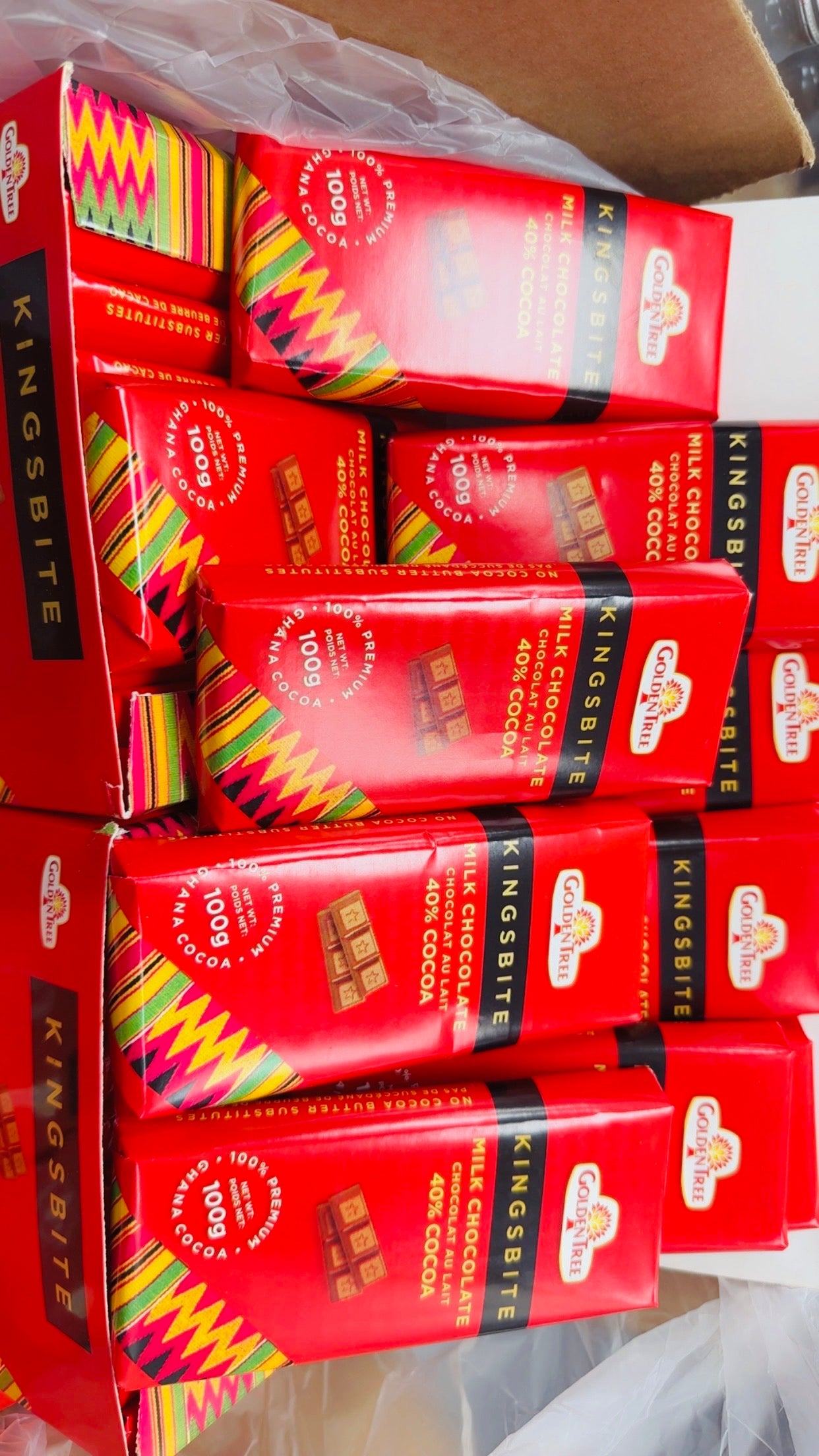 Kingsbite Award Winning Milk Chocolate Bars, 40% Cocoa, All Natural Ethically