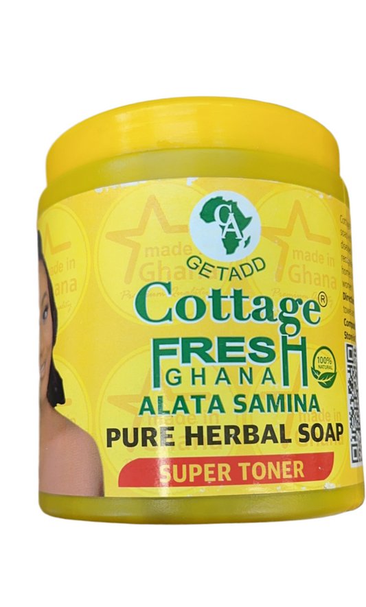 Cottage Fresh Ghana | Alata Samina Pure Organic Herbal Soap | African Black Soap |