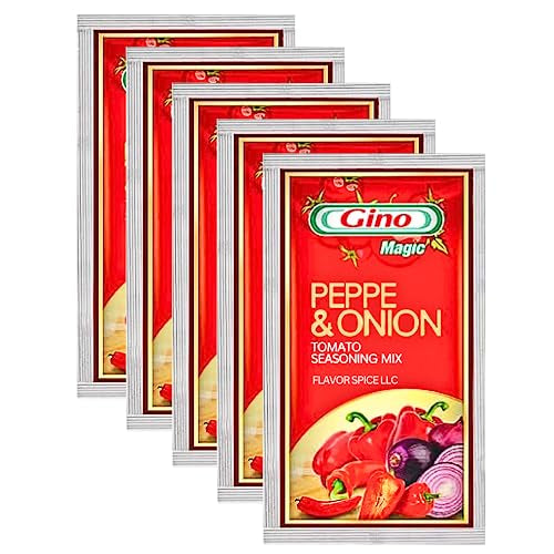 GINO PEPPE & ONION TOMATO SEASONING MIX (1 Roll (Pack of 5)