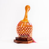 Ghanian Beaded Shekere Gourd Shaker